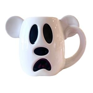 👻 BOO TO YOU Mickey Mouse Ghost Halloween Mug RARE HTF NEW